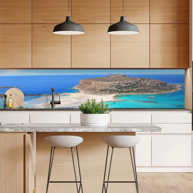 Naklejka repozycjonowalna turkusowa spiralna klatka schodowa w zabytkowym wnętrzu – Wallissimo®