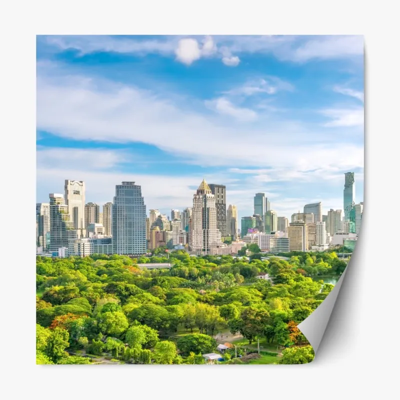 Naklejka repozycjonowalna turkusowy wzór z rybkami – Wallissimo®