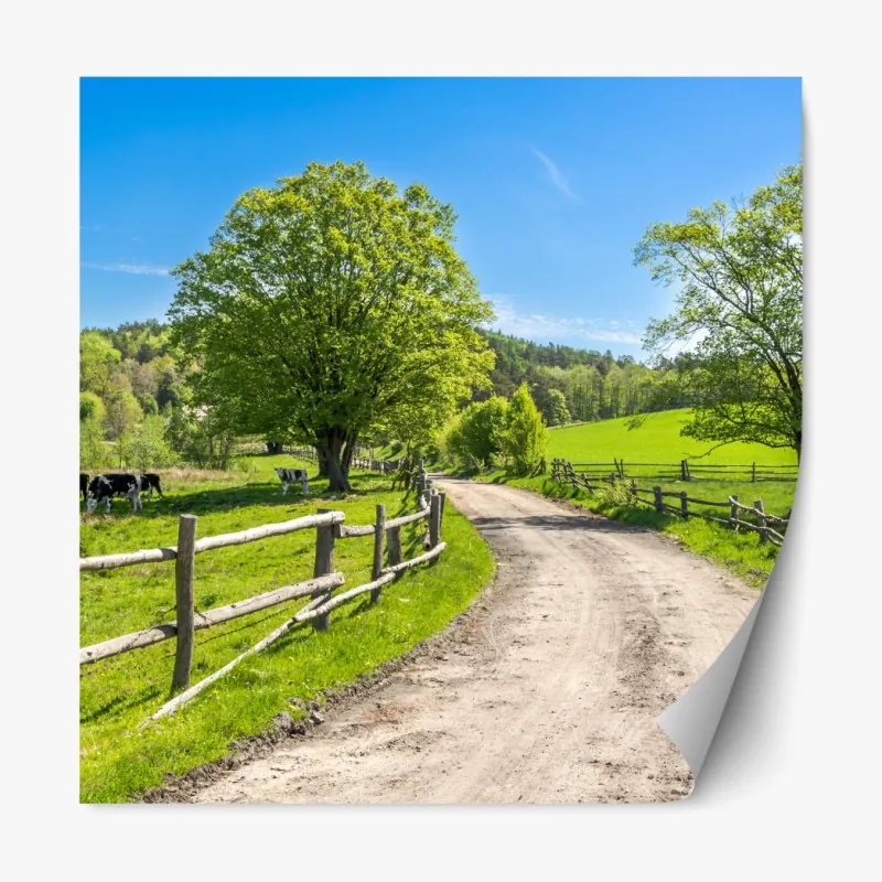 Naklejka repozycjonowalna elegancki czerwony flaming na czarnym tle – Wallissimo®