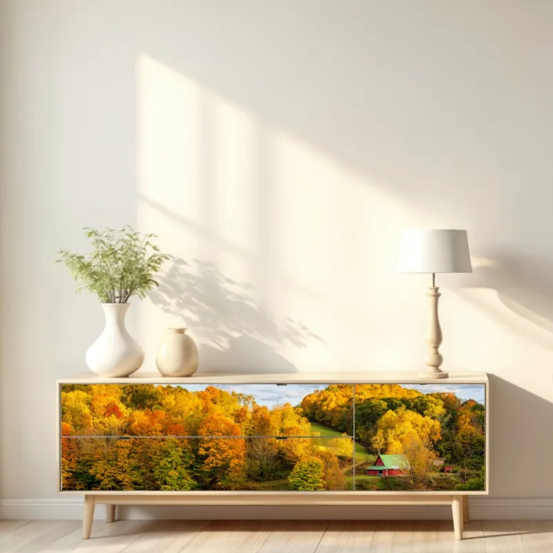 Naklejka repozycjonowalna ciemny marmur ze złotymi i kremowymi żyłami – Wallissimo®