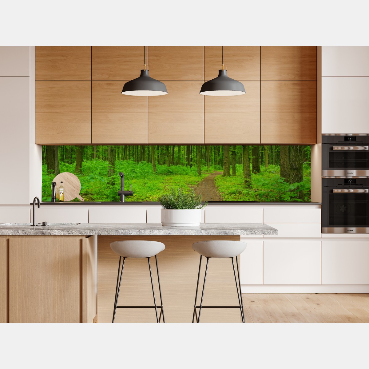 Naklejka repozycjonowalna spokojna zielona leśna ścieżka – Wallissimo® Naklejka repozycjonowalna spokojna zielona leśna ścieżka – Wallissimo®