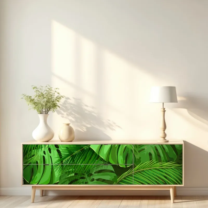 Naklejka repozycjonowalna portret czarnej pantery na czarnym tle – Wallissimo®