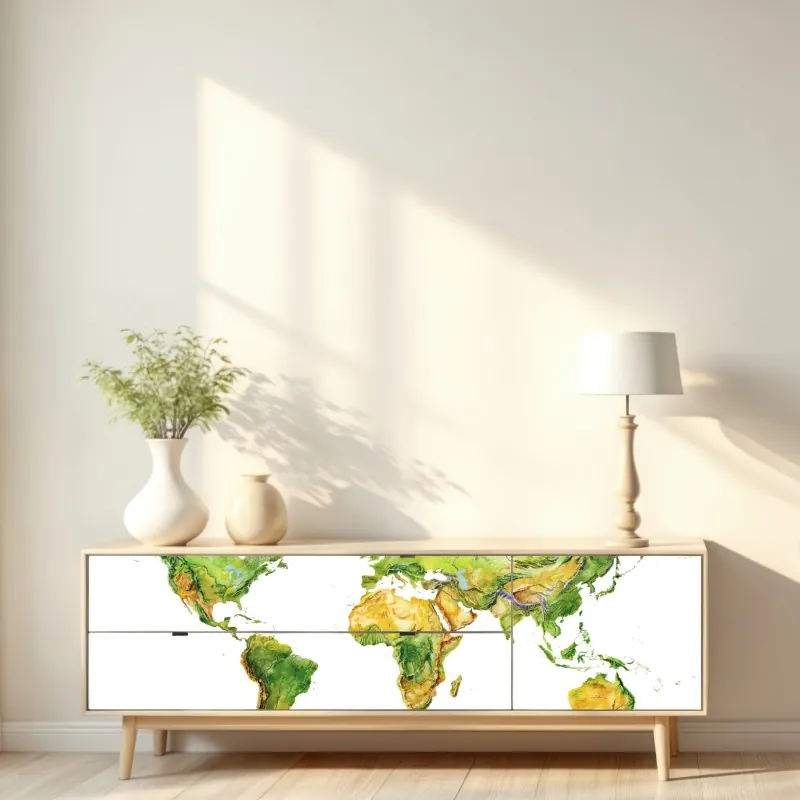 Naklejka repozycjonowalna mglisty poranek nad Lacu Rosu – Wallissimo®