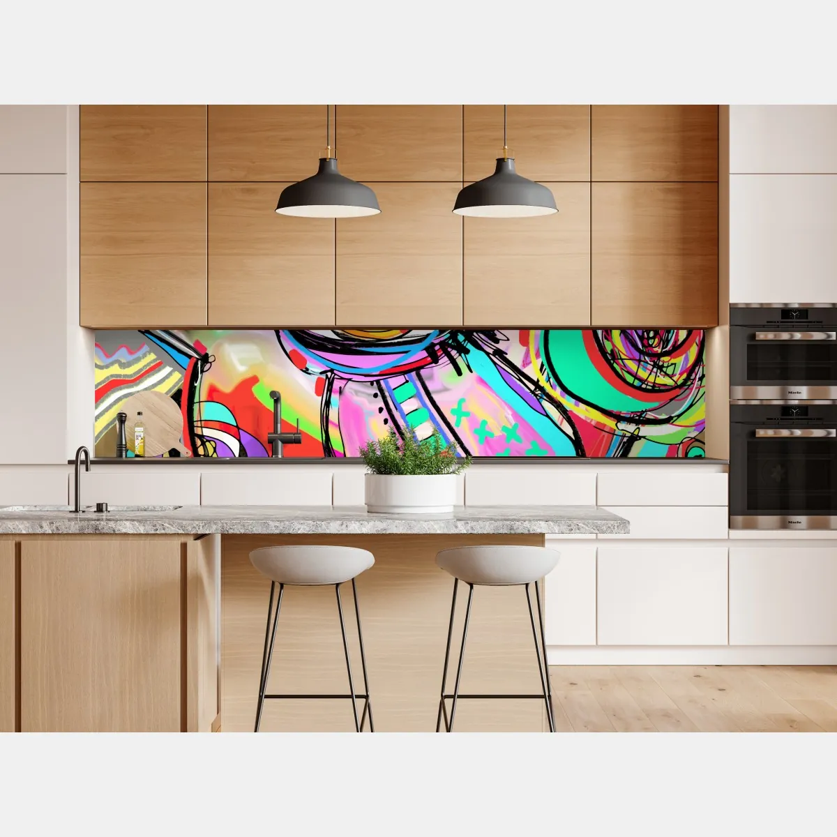 Naklejka repozycjonowalna żywe abstrakcyjne oko w stylu pop art – Wallissimo® Naklejka repozycjonowalna żywe abstrakcyjne oko w stylu pop art – Wallissimo®