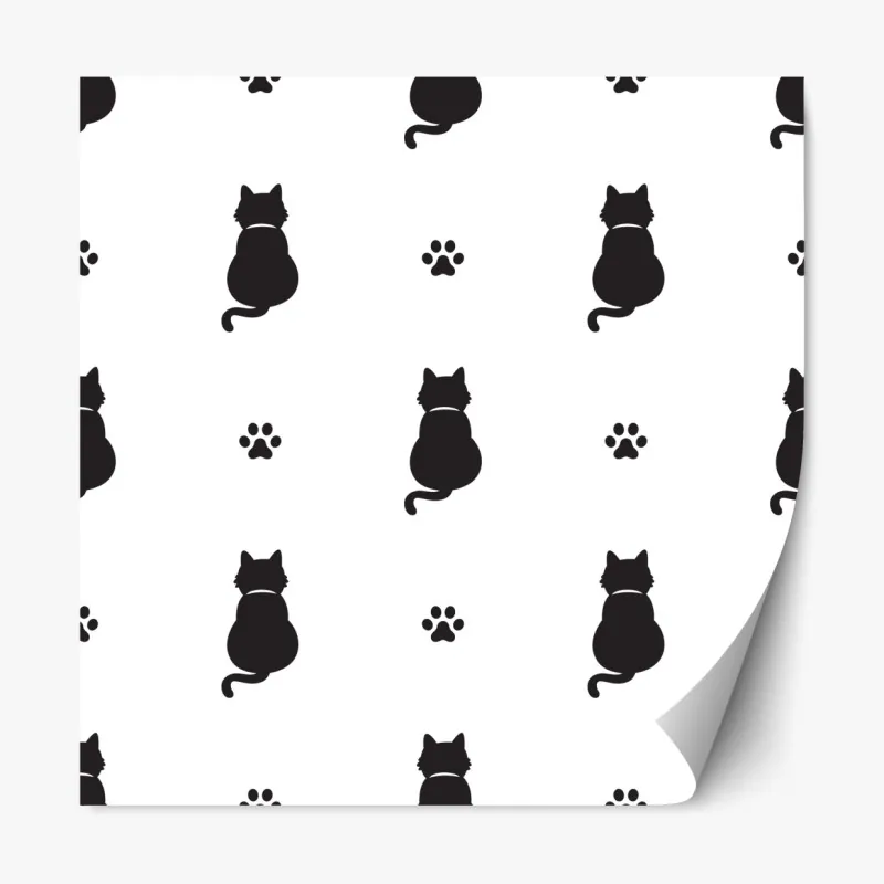 Naklejka repozycjonowalna tropikalne akwarelowe orchidee i liście palmowe – Wallissimo®