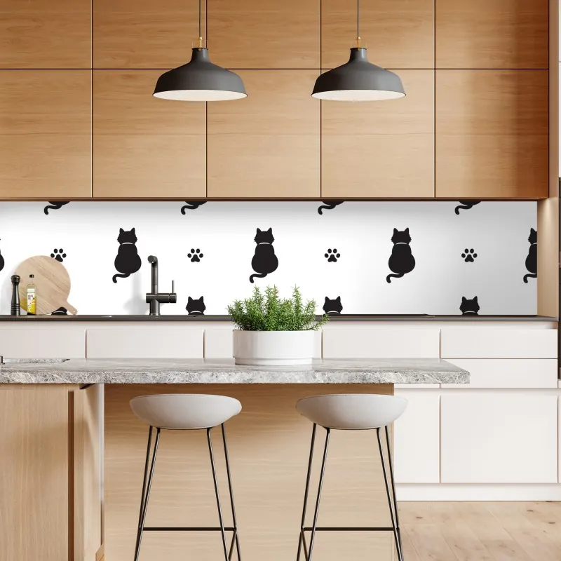 Naklejka repozycjonowalna tropikalne akwarelowe orchidee i liście palmowe – Wallissimo®