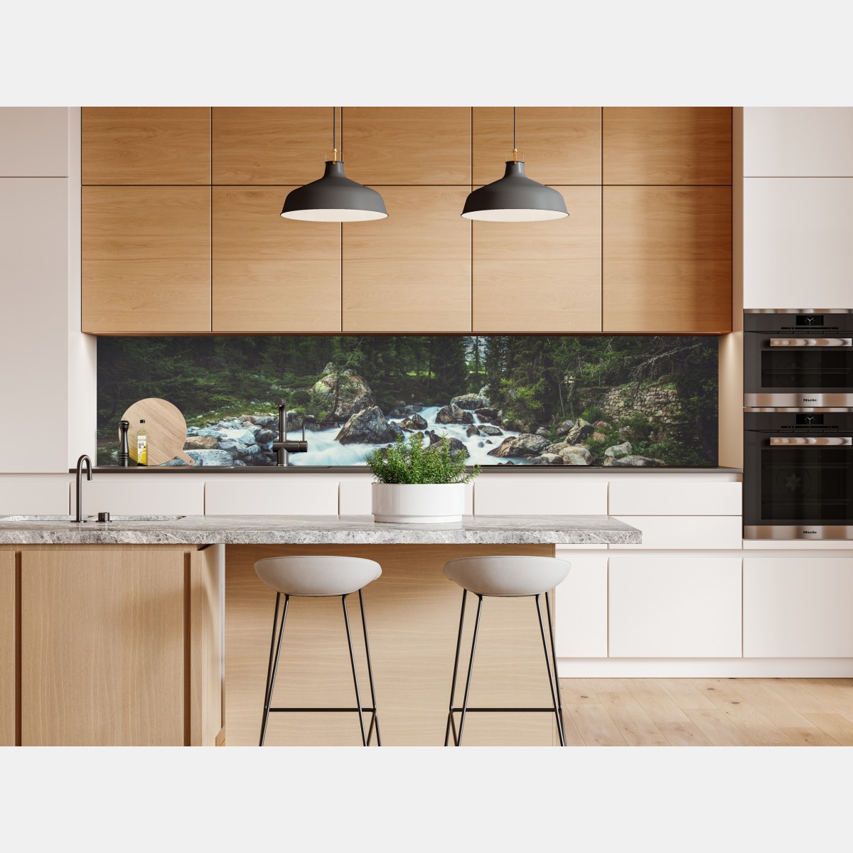 Naklejka repozycjonowalna malownicza alpejska rzeka w Ferret Valley – Wallissimo® Naklejka repozycjonowalna malownicza alpejska rzeka w Ferret Valley – Wallissimo®