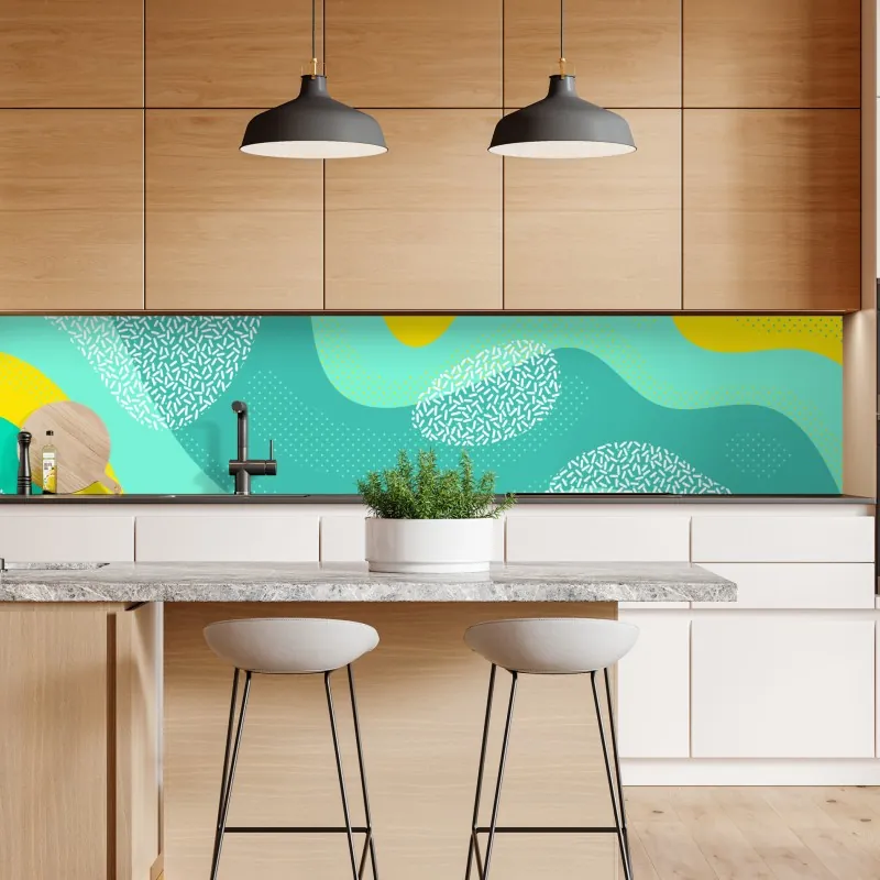 Naklejka repozycjonowalna monochromatyczny wzór łuków – Wallissimo®