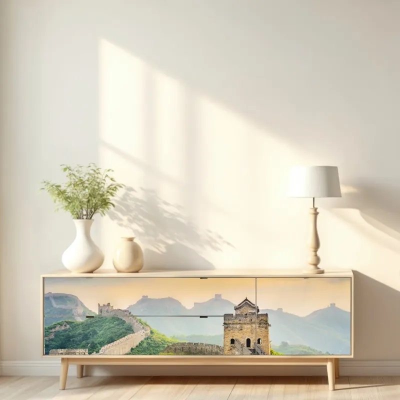 Naklejka repozycjonowalna nieskończone czerwone róże – Wallissimo®