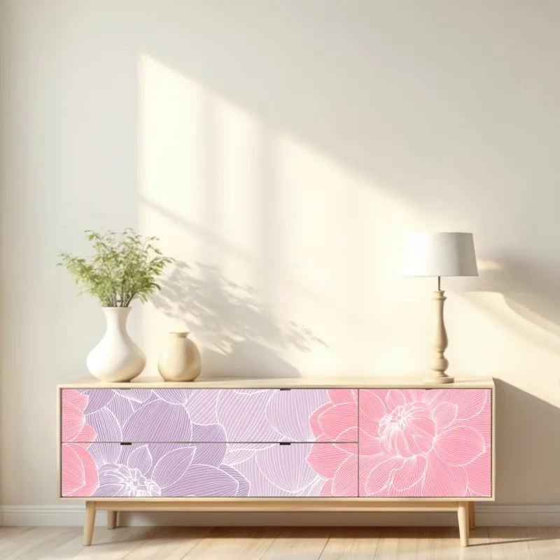 Naklejka repozycjonowalna akwarelowy wzór strąków kakaowych – Wallissimo®