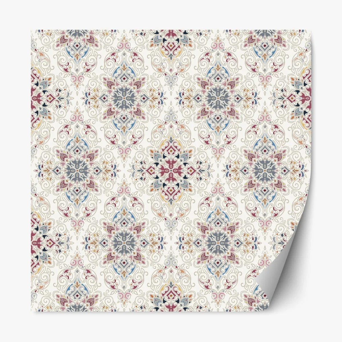 Naklejka repozycjonowalna ozdobny wzór damaskowy w stylu vintage – Wallissimo® Naklejka repozycjonowalna ozdobny wzór damaskowy w stylu vintage – Wallissimo®