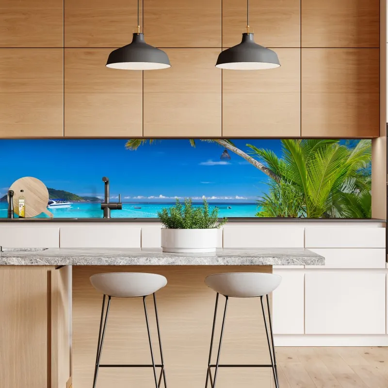 Naklejka repozycjonowalna czerwono-białe tulipany na czarnym tle – Wallissimo®