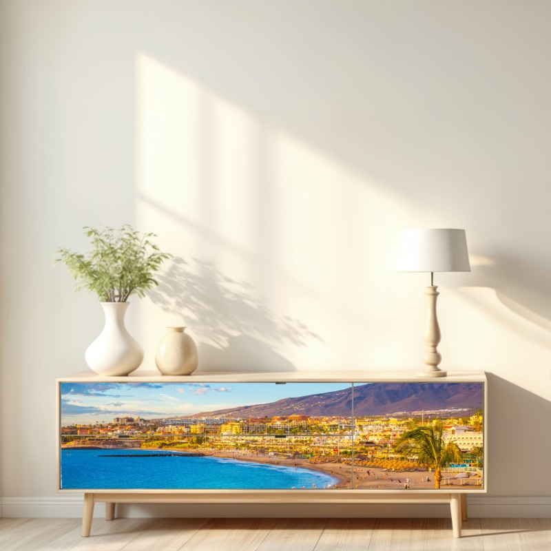 Naklejka repozycjonowalna słoneczna plaża Torviscas, Teneryfa – Wallissimo® Naklejka repozycjonowalna słoneczna plaża Torviscas, Teneryfa – Wallissimo®