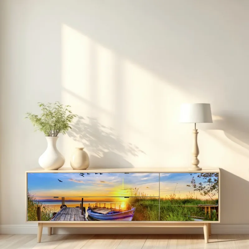 Naklejka repozycjonowalna czarny marmur ze złotymi żyłami – Wallissimo®