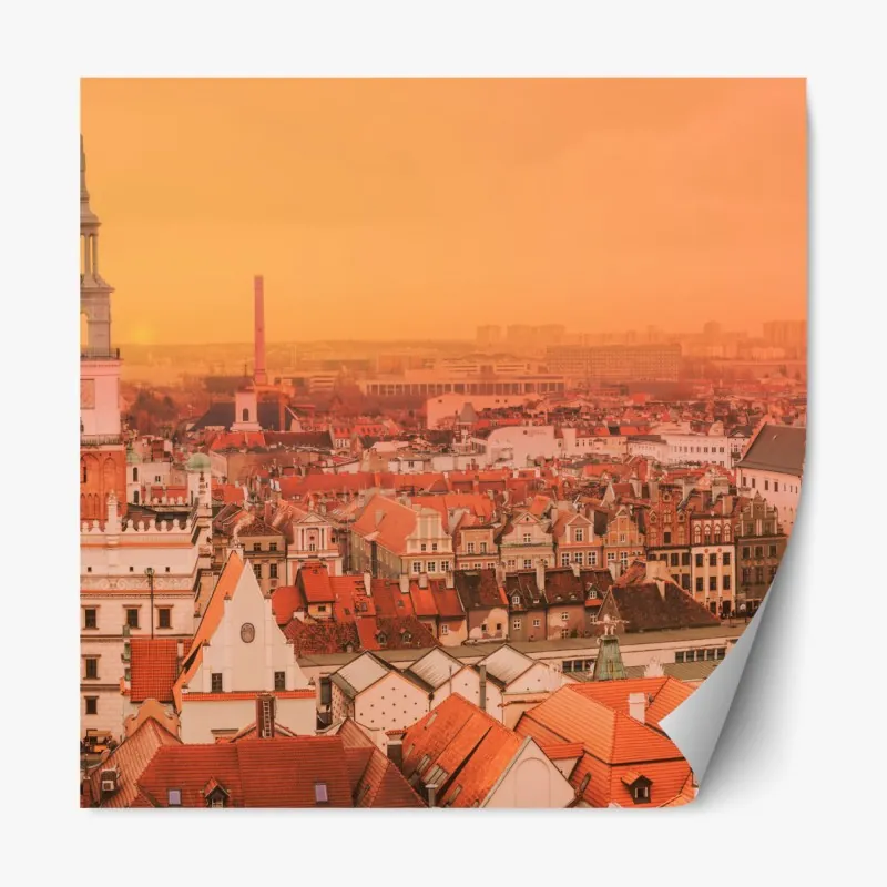 Naklejka repozycjonowalna alpejska łąka wiosną pod ośnieżonymi szczytami – Wallissimo®