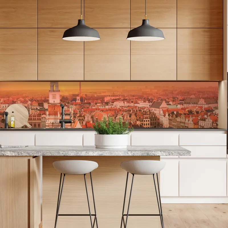 Naklejka repozycjonowalna alpejska łąka wiosną pod ośnieżonymi szczytami – Wallissimo®