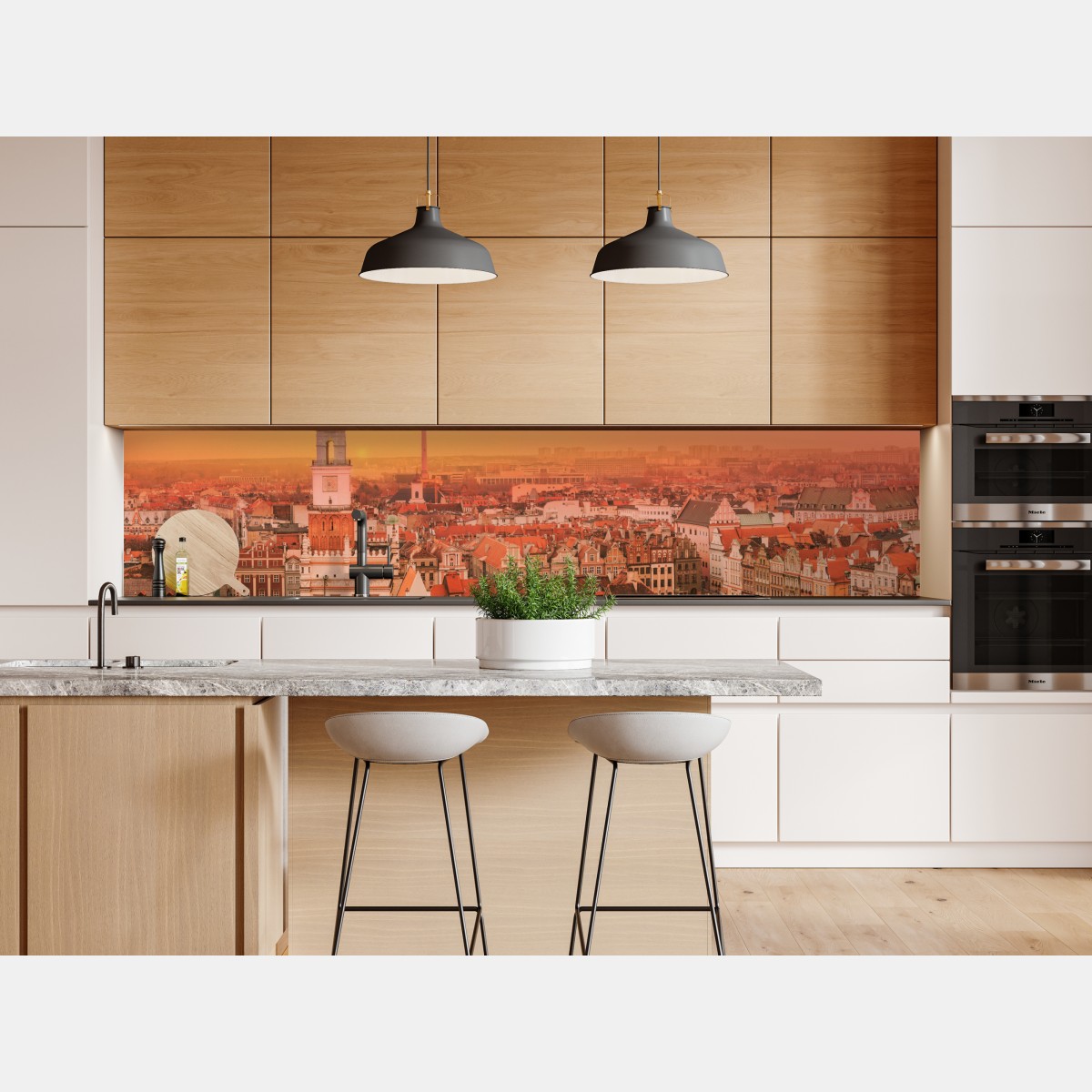 Naklejka repozycjonowalna ciepły zachód słońca nad zabytkowymi dachami miasta – Wallissimo® Naklejka repozycjonowalna ciepły zachód słońca nad zabytkowymi dachami miasta – Wallissimo®