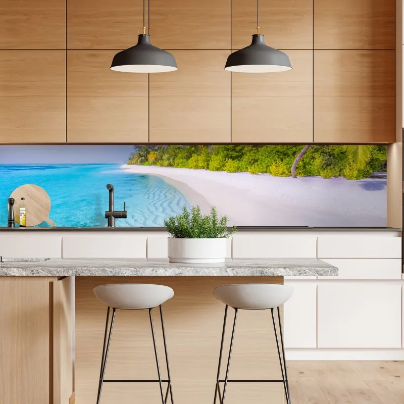 Naklejka repozycjonowalna różowy i turkusowy marmur abstrakcyjny – Wallissimo®