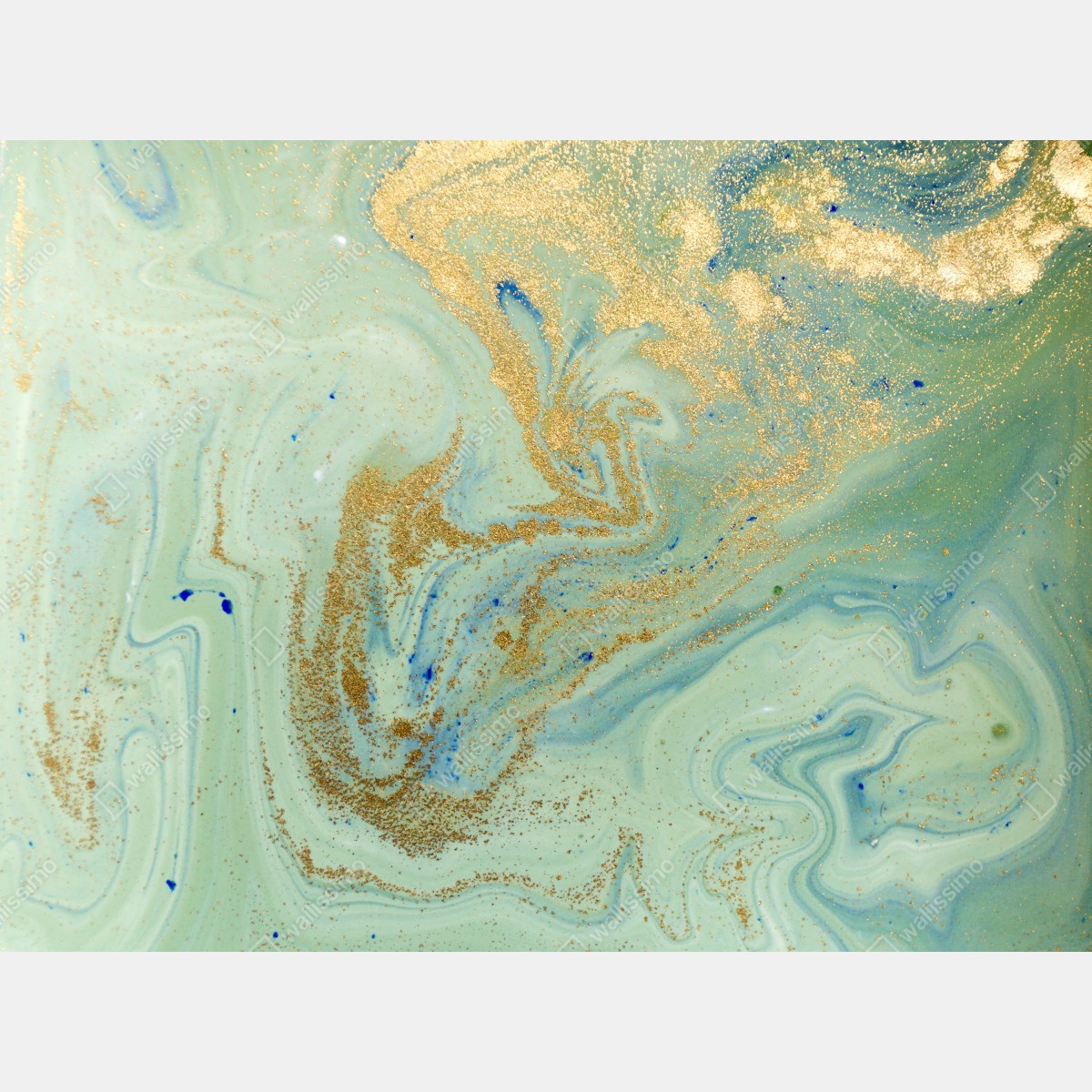 Naklejka repozycjonowalna turkusowy marmur ze złotymi żyłkami – Wallissimo® Naklejka repozycjonowalna turkusowy marmur ze złotymi żyłkami – Wallissimo®