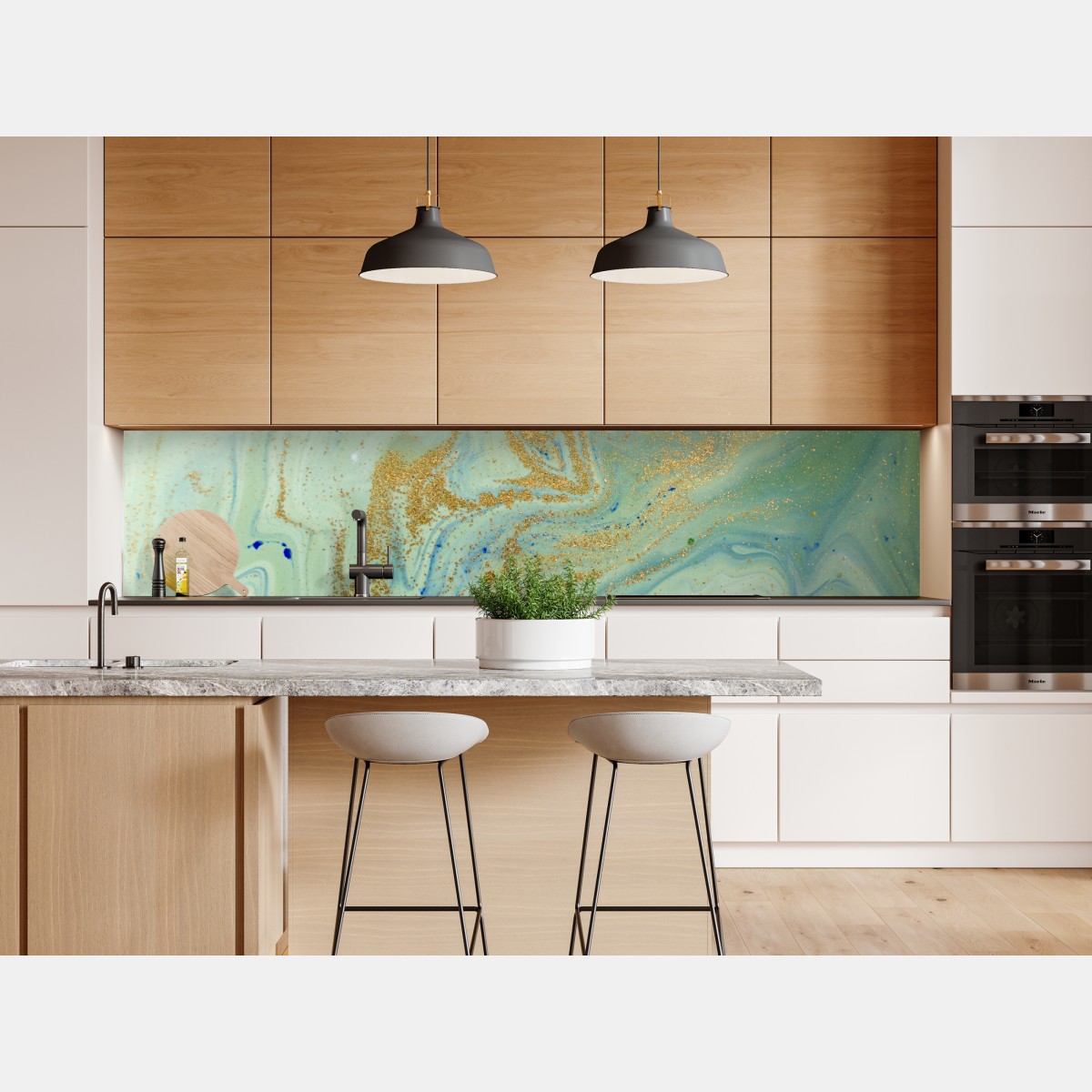 Naklejka repozycjonowalna turkusowy marmur ze złotymi żyłkami – Wallissimo® Naklejka repozycjonowalna turkusowy marmur ze złotymi żyłkami – Wallissimo®