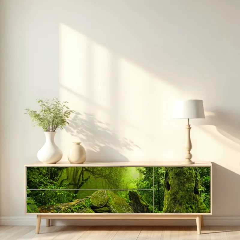 Naklejka repozycjonowalna granatowy geometryczny wzór sześcianów – Wallissimo®