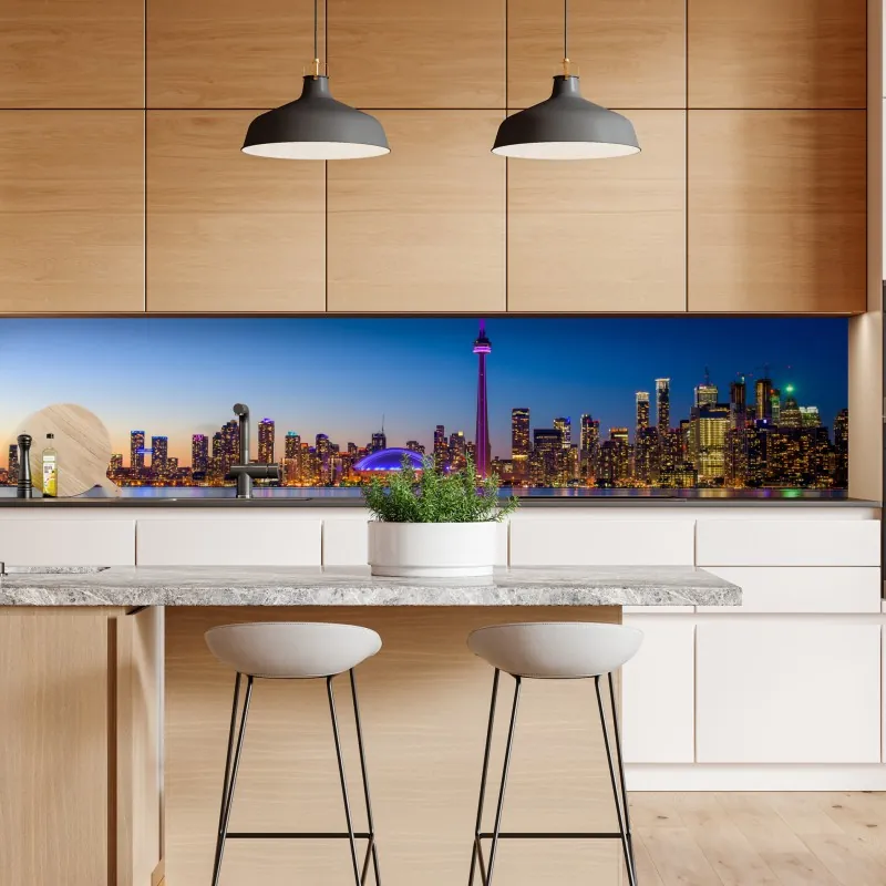 Naklejka repozycjonowalna słoneczny taras nad Morzem Śródziemnym – Wallissimo®