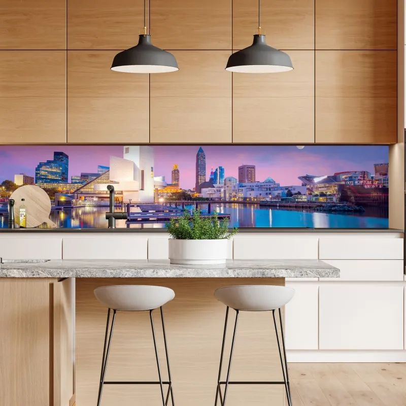 Naklejka repozycjonowalna dramatyczne klify nadmorskie i widok na ocean – Wallissimo®