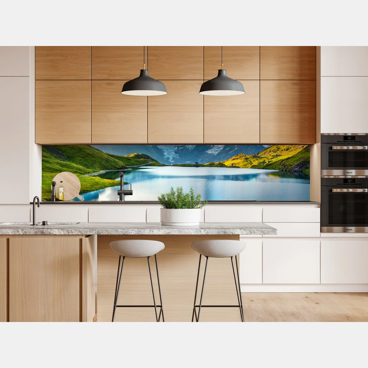 Naklejka repozycjonowalna spokojne alpejskie jezioro pod szczytem Wetterhorn, Szwajcaria – Wallissimo® Naklejka repozycjonowalna spokojne alpejskie jezioro pod szczytem Wetterhorn, Szwajcaria – Wallissimo®