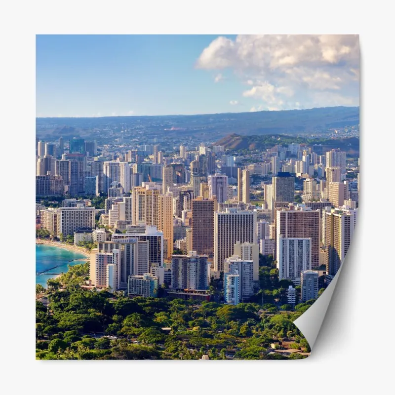 Naklejka repozycjonowalna spokojna ścieżka w bambusowym lesie – Wallissimo®