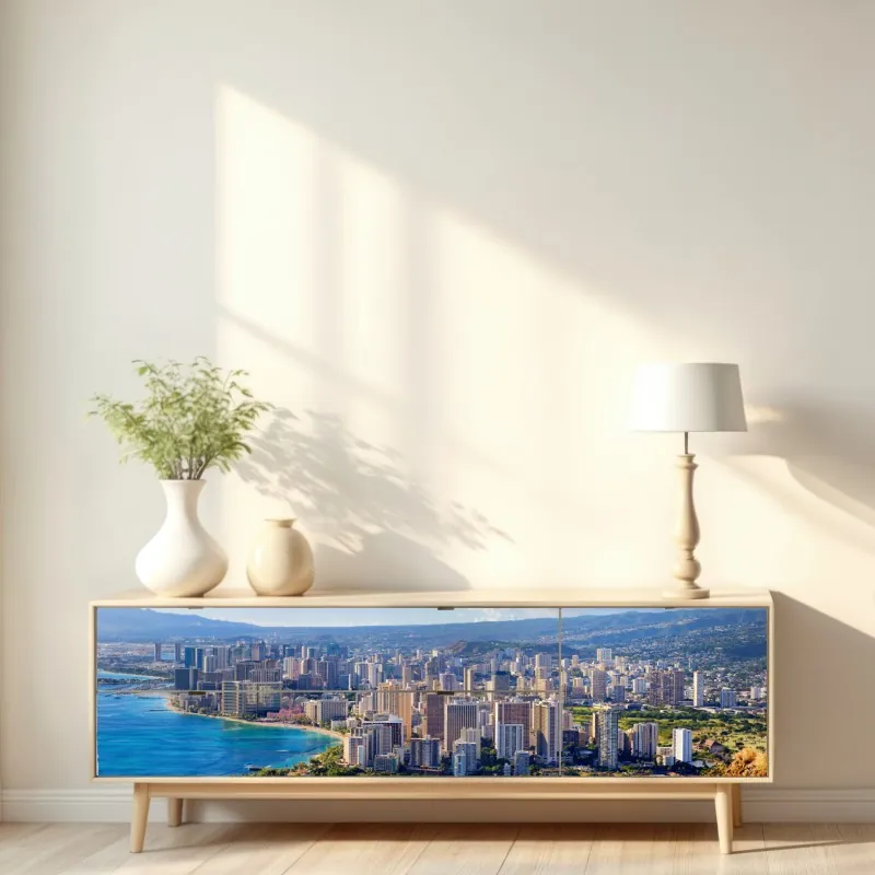 Naklejka repozycjonowalna spokojna ścieżka w bambusowym lesie – Wallissimo®