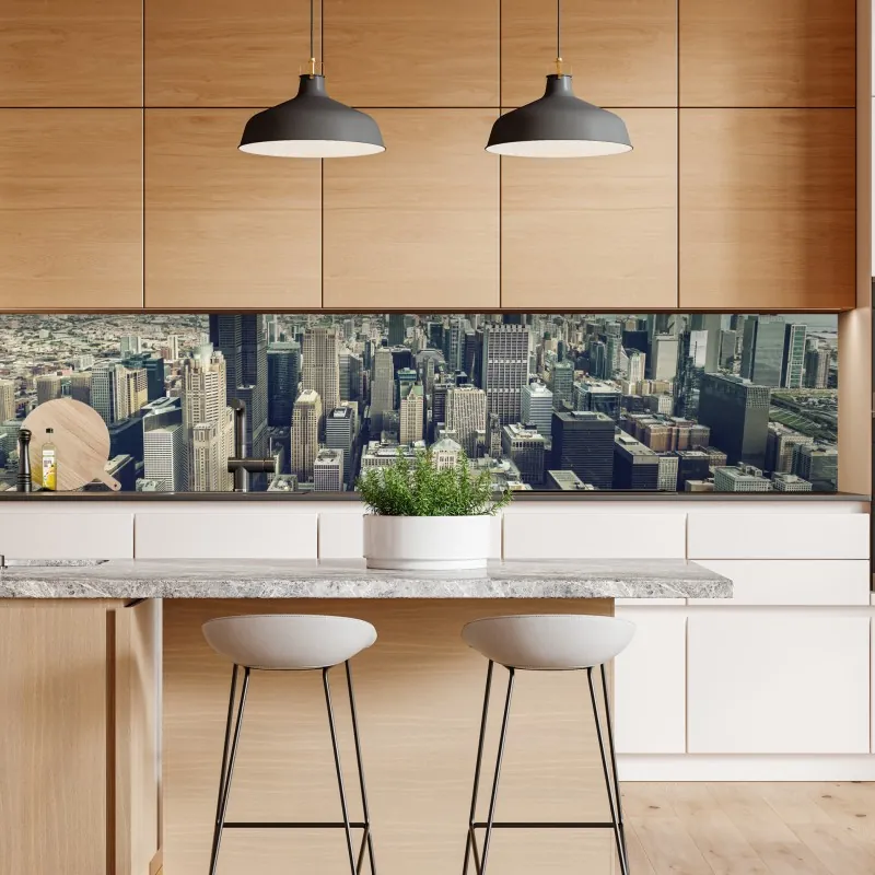 Naklejka repozycjonowalna złoty zachód słońca nad spokojną plażą – Wallissimo®