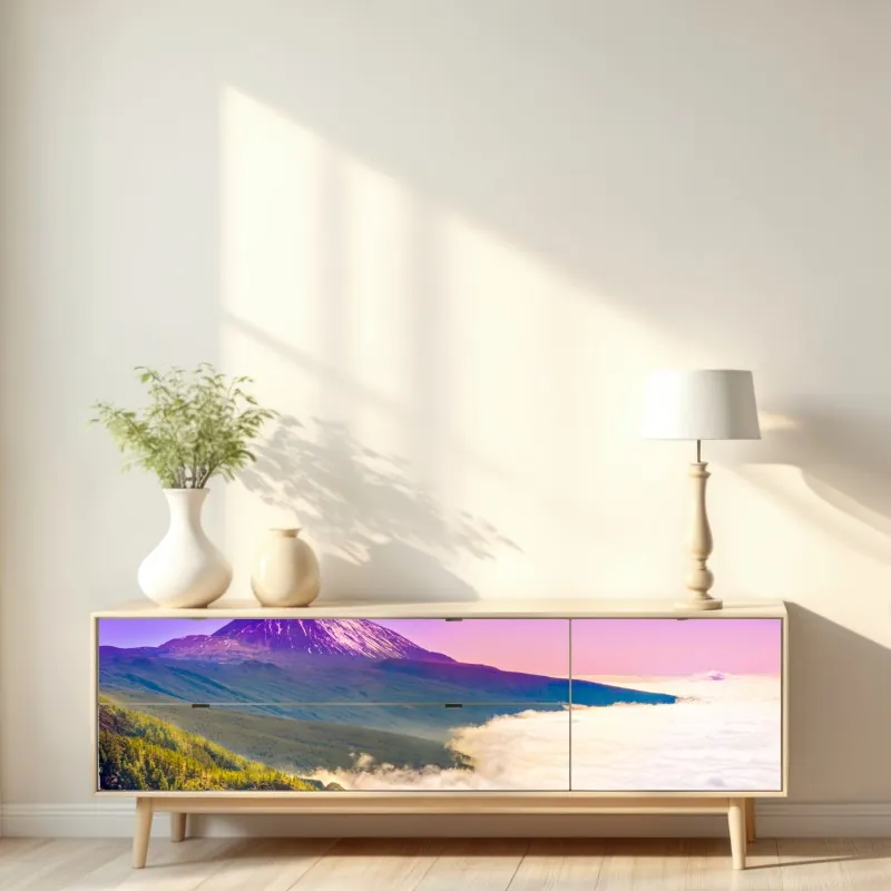 Naklejka repozycjonowalna kozica alpejska na skalistym grzbiecie – Wallissimo®