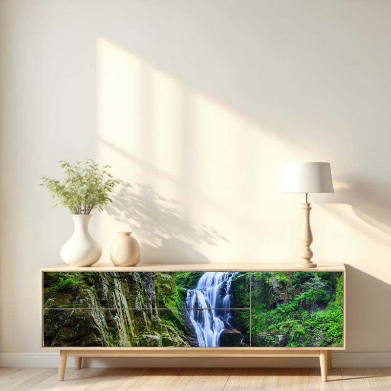 Naklejka repozycjonowalna wodospad Kamienczyk w Karkonoszach – Wallissimo® Naklejka repozycjonowalna wodospad Kamienczyk w Karkonoszach – Wallissimo®