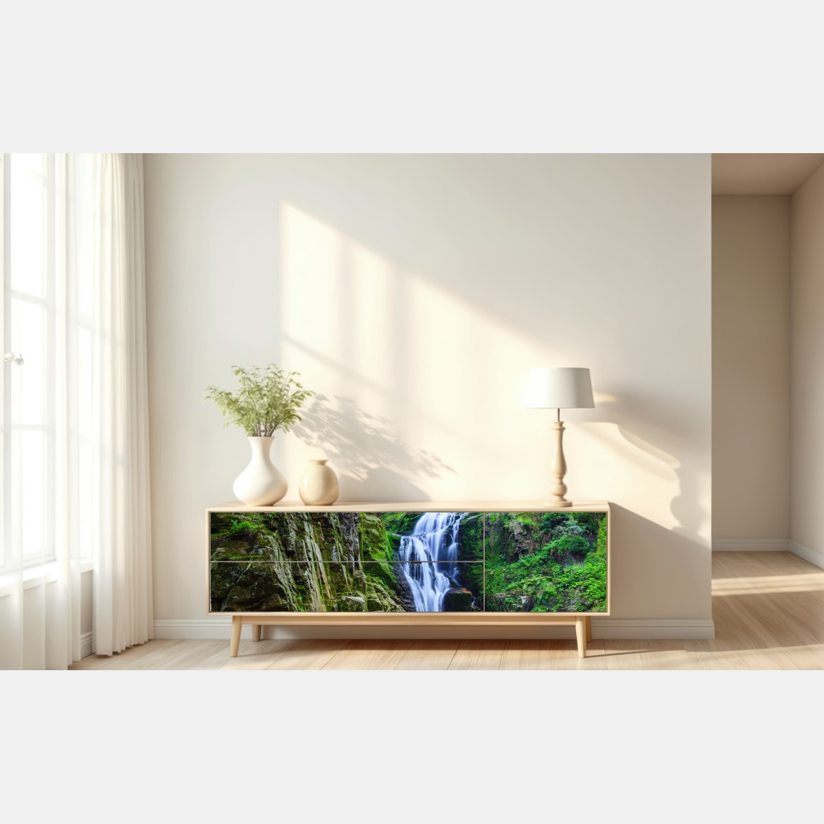 Naklejka repozycjonowalna wodospad Kamienczyk w Karkonoszach – Wallissimo® Naklejka repozycjonowalna wodospad Kamienczyk w Karkonoszach – Wallissimo®