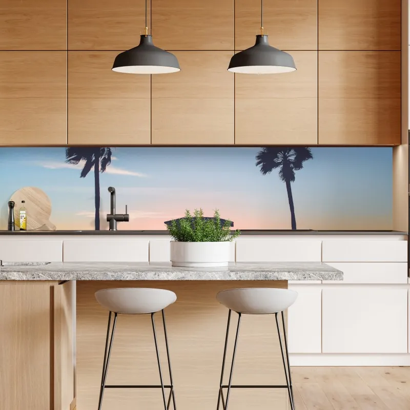 Naklejka repozycjonowalna Toskańskie pagórki o zachodzie słońca – Wallissimo®