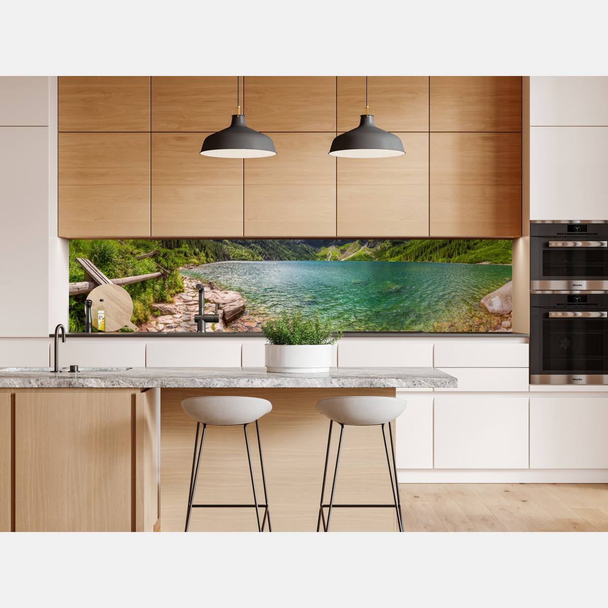 Naklejka repozycjonowalna panorama Morskiego Oka, Tatry – Wallissimo® Naklejka repozycjonowalna panorama Morskiego Oka, Tatry – Wallissimo®