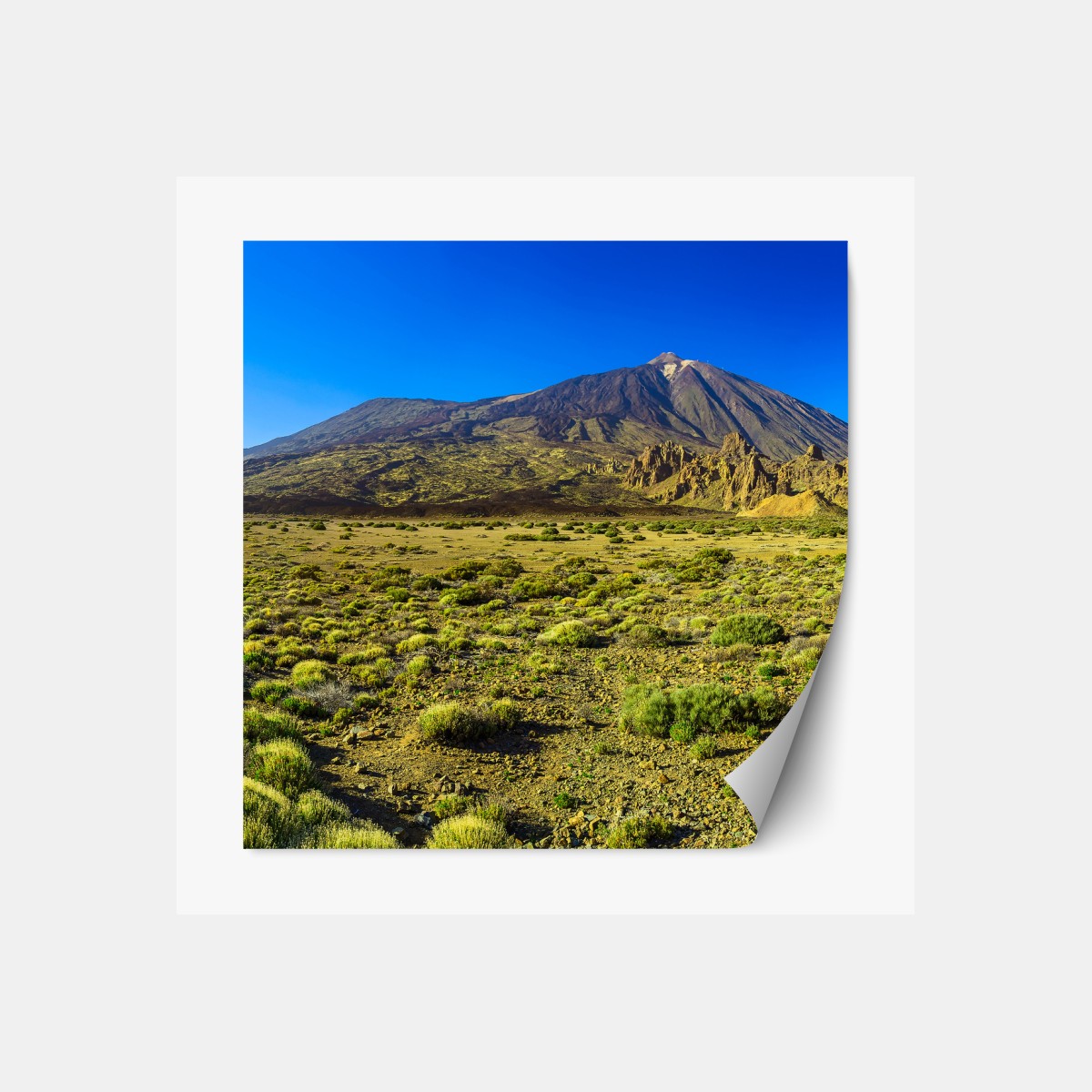 Repositionable sticker Teide panorama in Tenerife national park