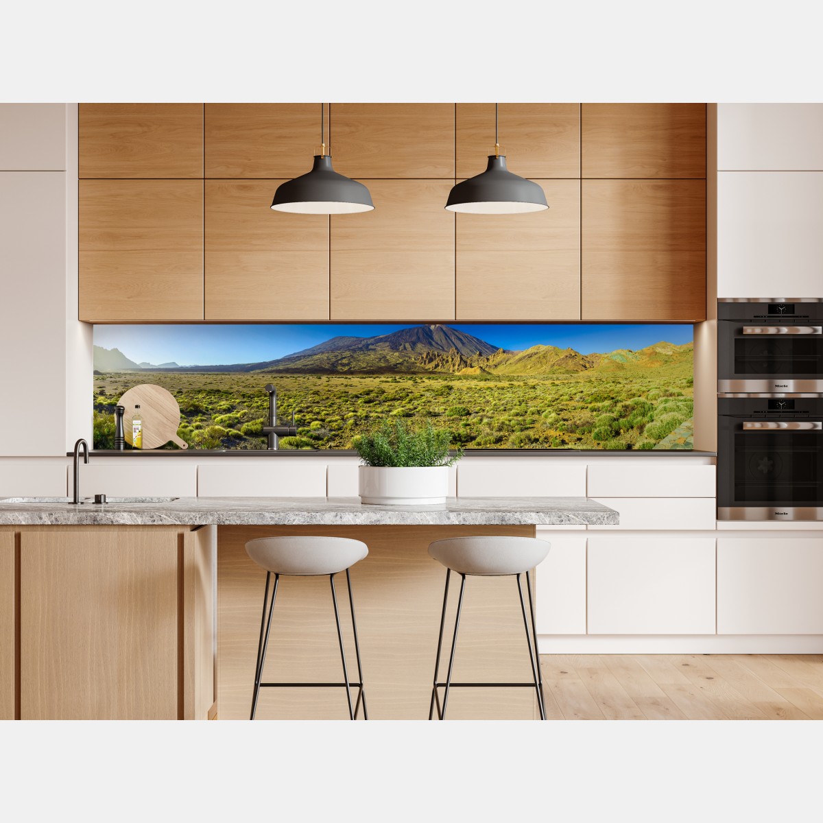 Naklejka repozycjonowalna panorama Teide na Teneryfie – Wallissimo® Naklejka repozycjonowalna panorama Teide na Teneryfie – Wallissimo®