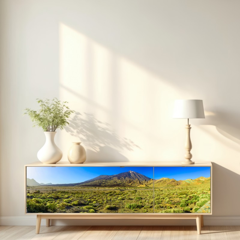 Naklejka repozycjonowalna panorama Teide na Teneryfie – Wallissimo® Naklejka repozycjonowalna panorama Teide na Teneryfie – Wallissimo®