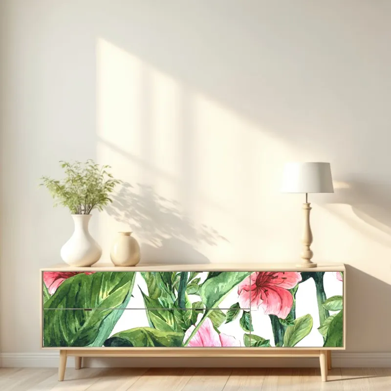 Naklejka repozycjonowalna nieskończone czerwone róże – Wallissimo®