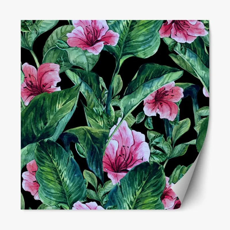 Naklejka repozycjonowalna odważny geometryczny wzór retro – Wallissimo®