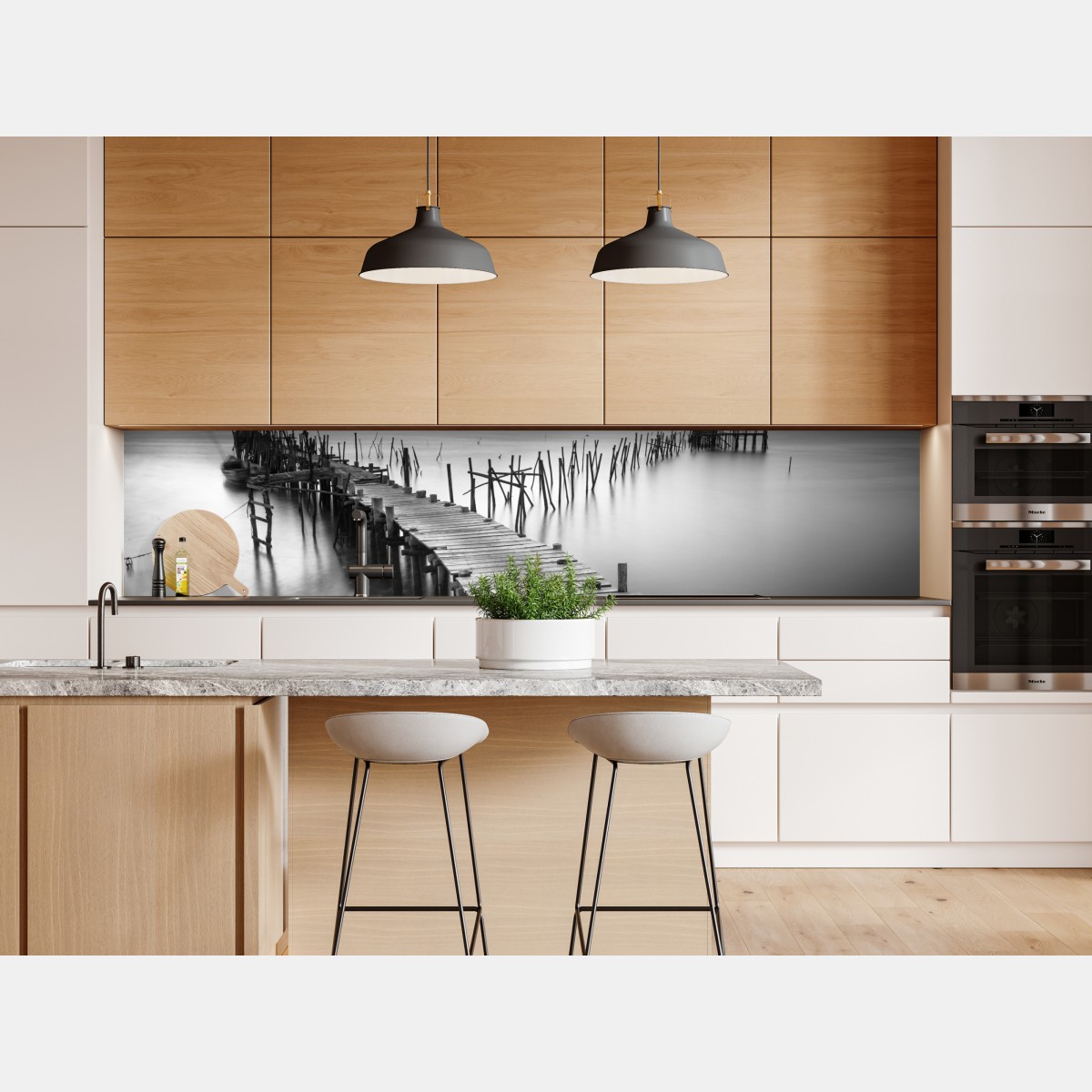 Naklejka repozycjonowalna spokojne drewniane molo o zmierzchu – Wallissimo® Naklejka repozycjonowalna spokojne drewniane molo o zmierzchu – Wallissimo®