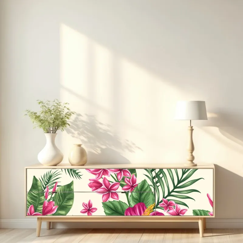 Naklejka repozycjonowalna ciepłe abstrakcyjne formy – Wallissimo®