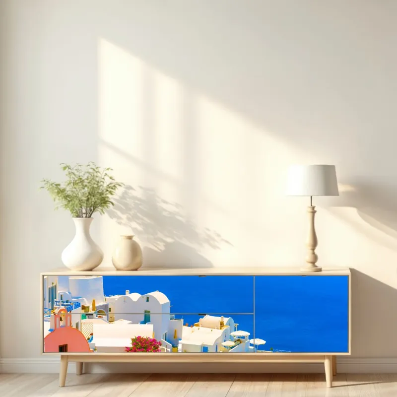 Naklejka repozycjonowalna rudy kociak w filiżance – Wallissimo®