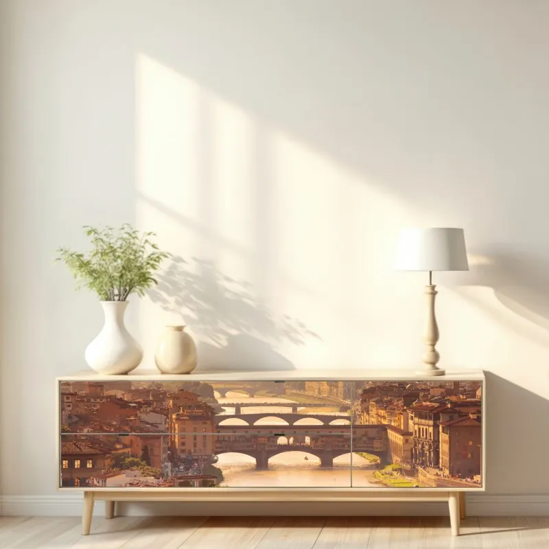 Naklejka repozycjonowalna różowy flaming z bliska – Wallissimo®