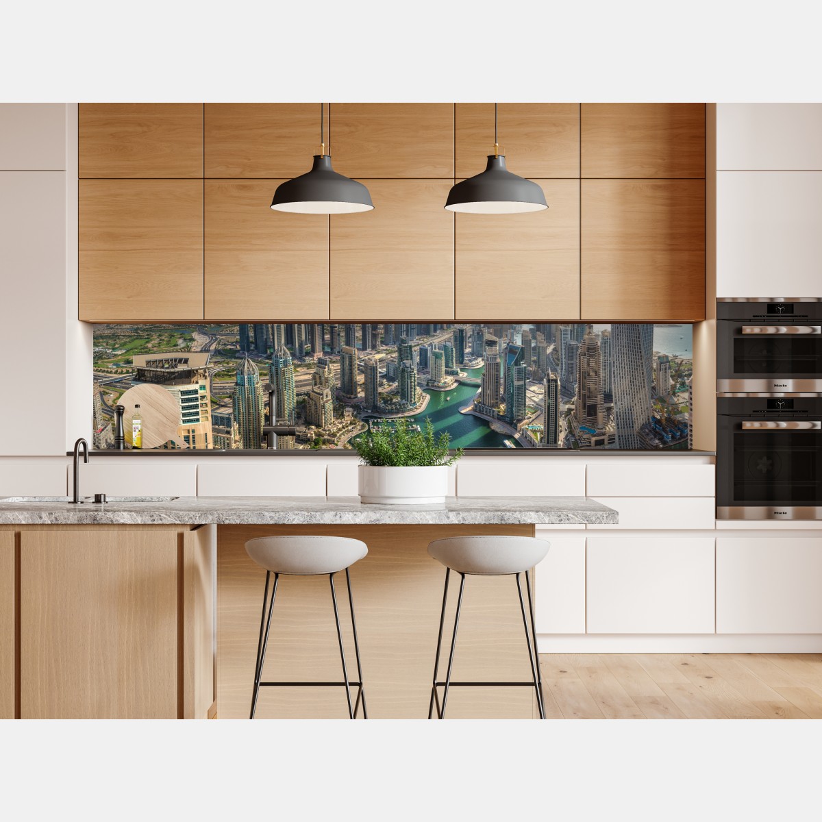 Naklejka repozycjonowalna Dubaj Marina panorama miasta – Wallissimo® Naklejka repozycjonowalna Dubaj Marina panorama miasta – Wallissimo®