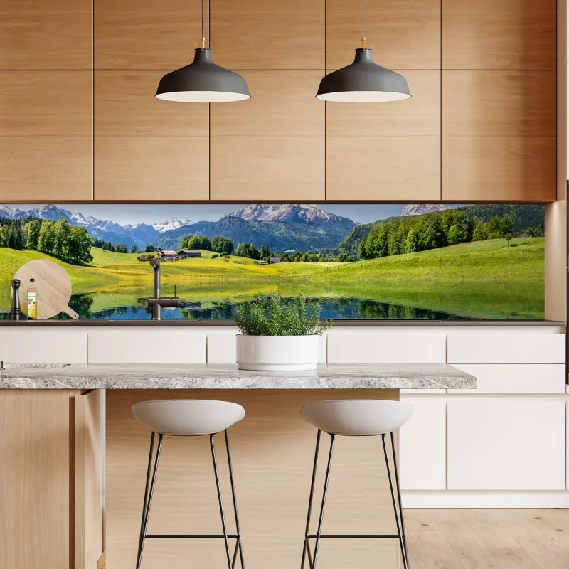 Naklejka repozycjonowalna most Brooklyński i panorama Manhattanu nocą – Wallissimo®