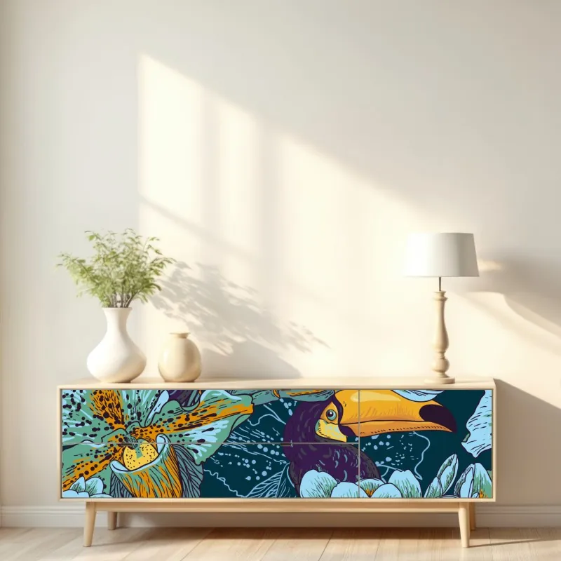 Naklejka repozycjonowalna retro wzór kontrolerów do gier – Wallissimo®