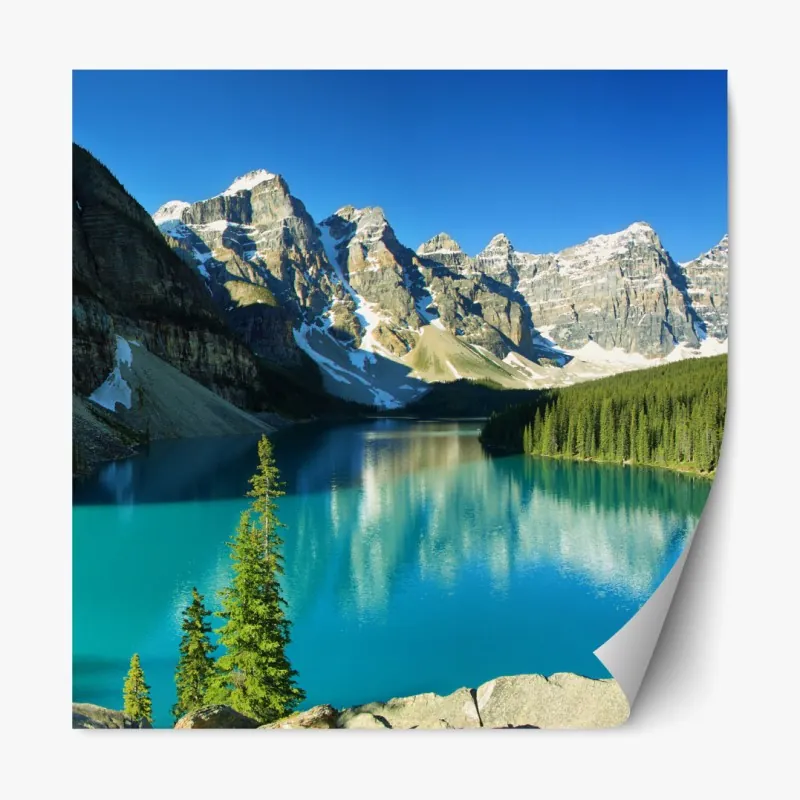 Naklejka repozycjonowalna zachód słońca nad Górą Fudżi i pagodą Chureito – Wallissimo®