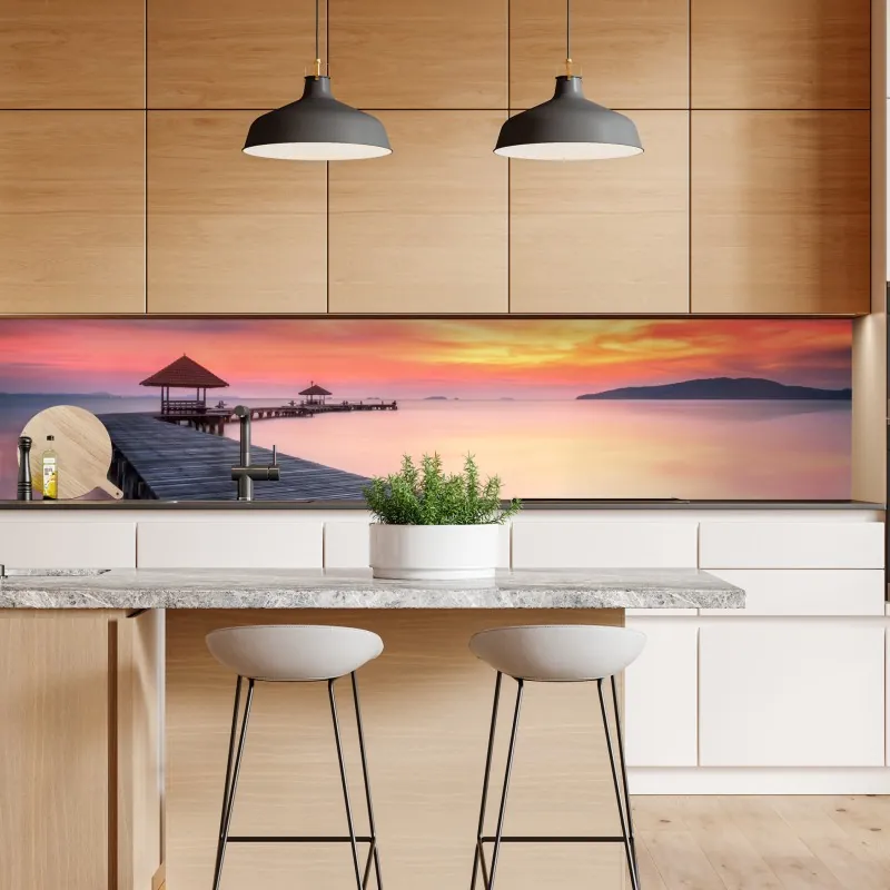 Naklejka repozycjonowalna panorama tropikalnej plaży w Punta Cana – Wallissimo®